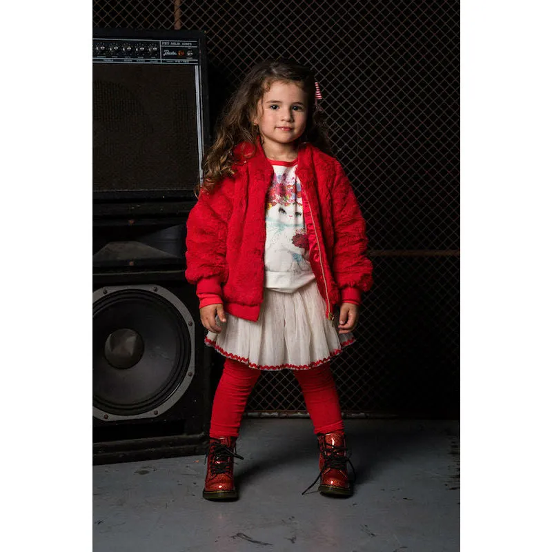 Rock Your Kid Bomber Jacket Red