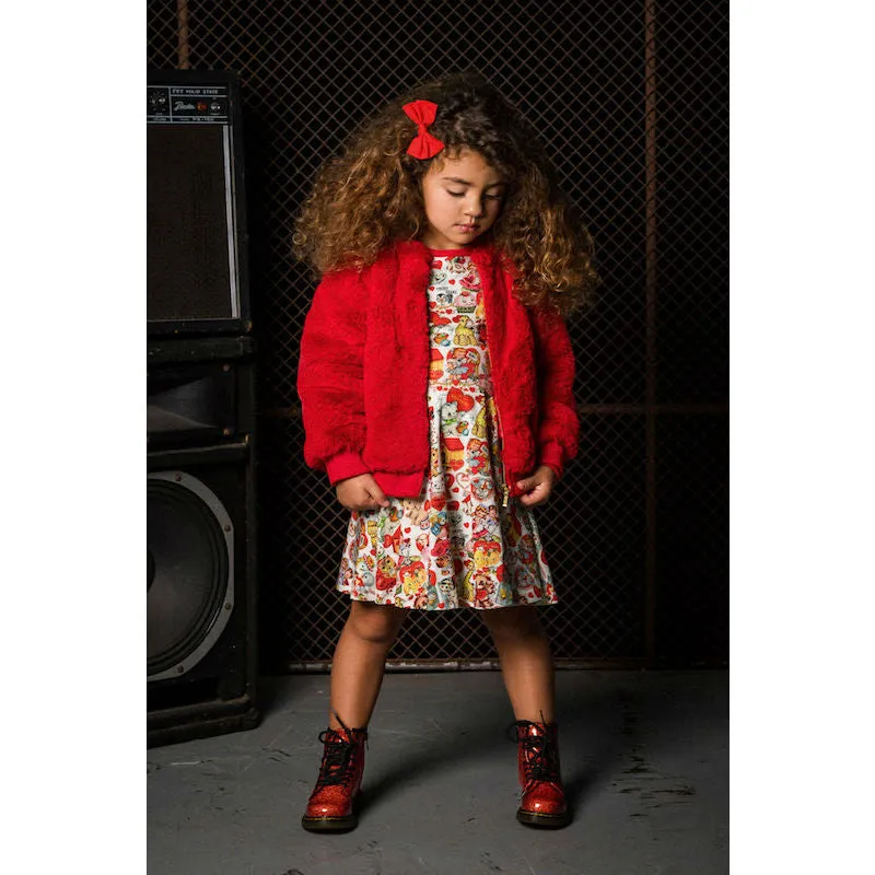 Rock Your Kid Bomber Jacket Red