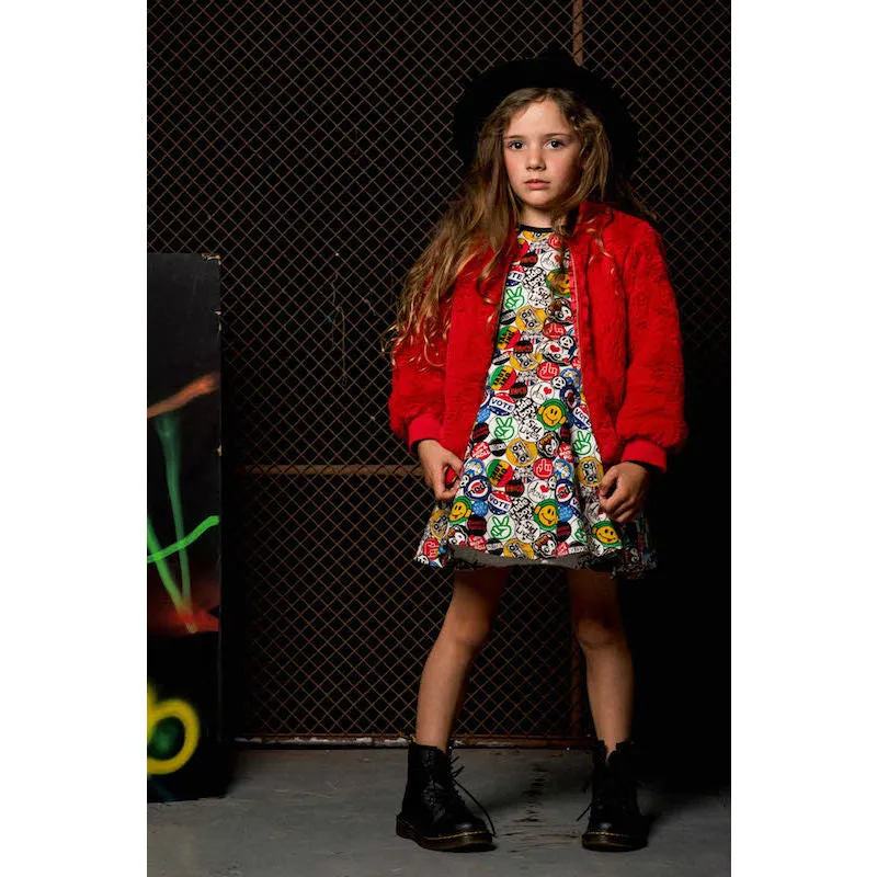 Rock Your Kid Bomber Jacket Red