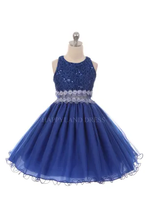 Royal Blue See Through on the Waistline D2141707