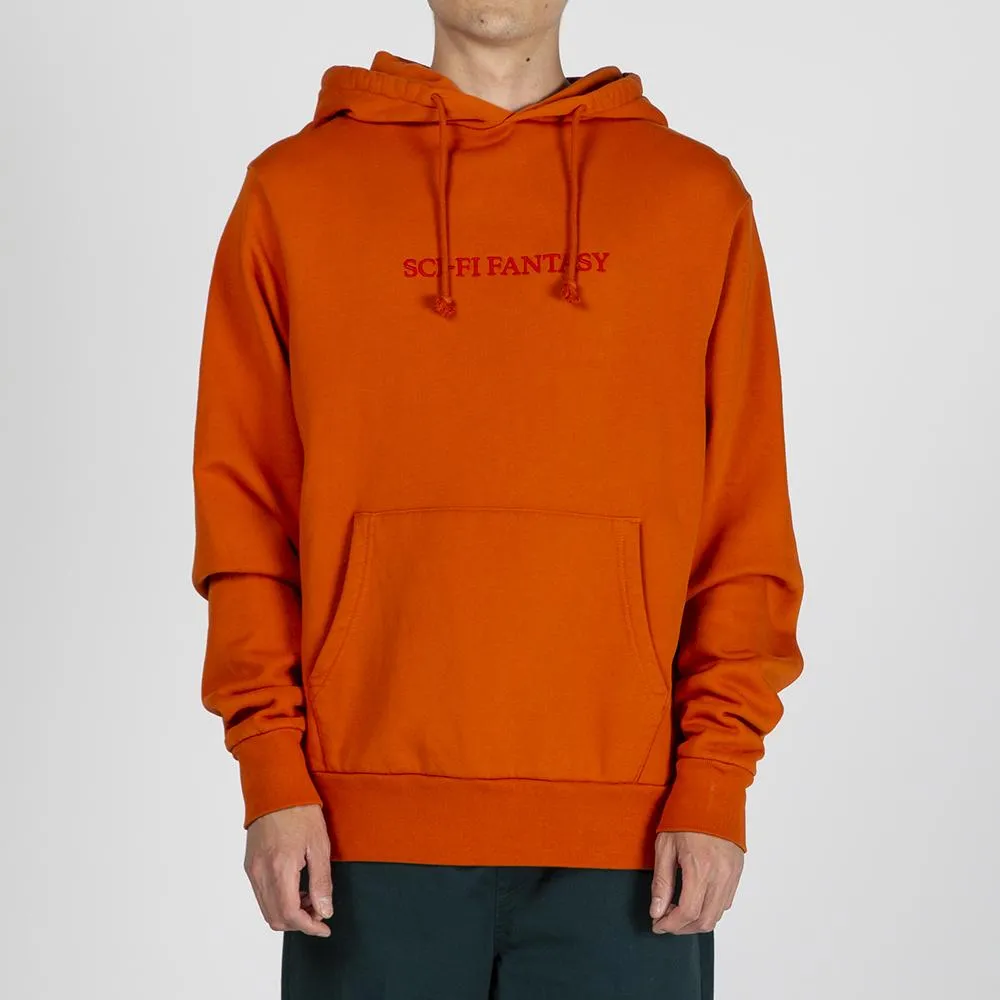 Sci-Fi Fantasy Logo Pullover Hoodie / Burnt Orange