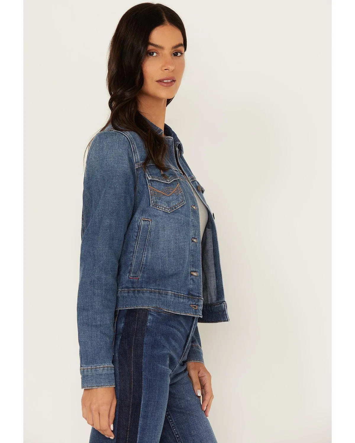 Signature Classic Grapevine Wash Denim Jacket