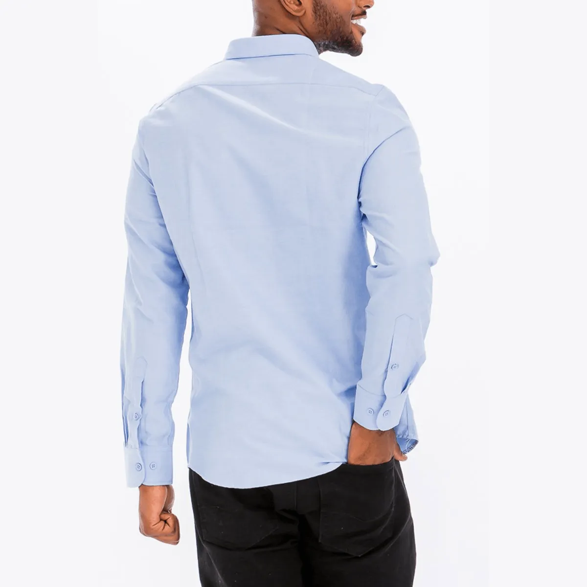 Signature Long Sleeve Button Down Shirt