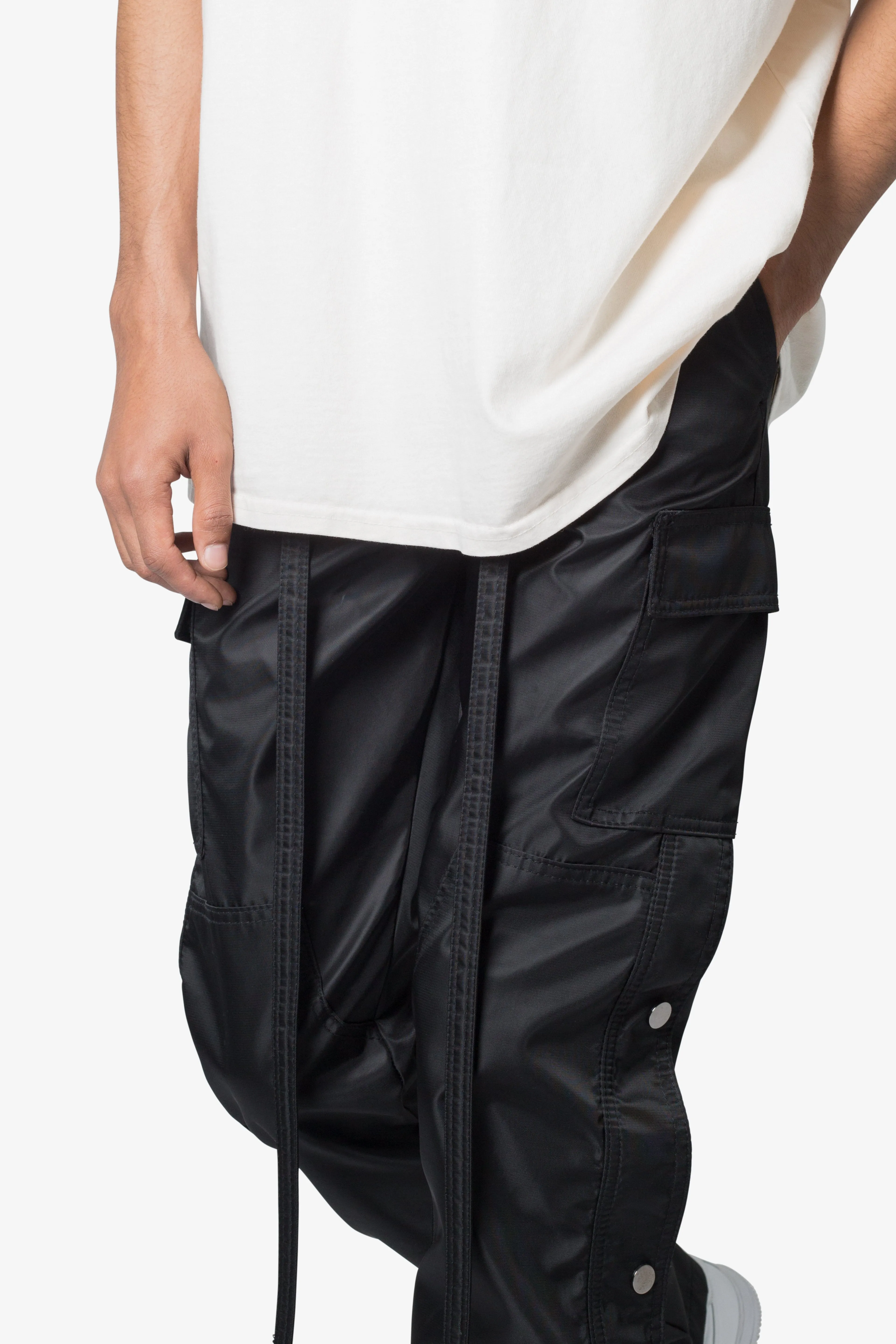 Snap Zipper II Cargo Pants - Black