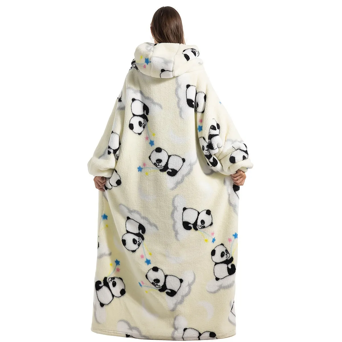 Soft Sherpa Fleece Hoodie Blanket with Big Pocket  Unisex