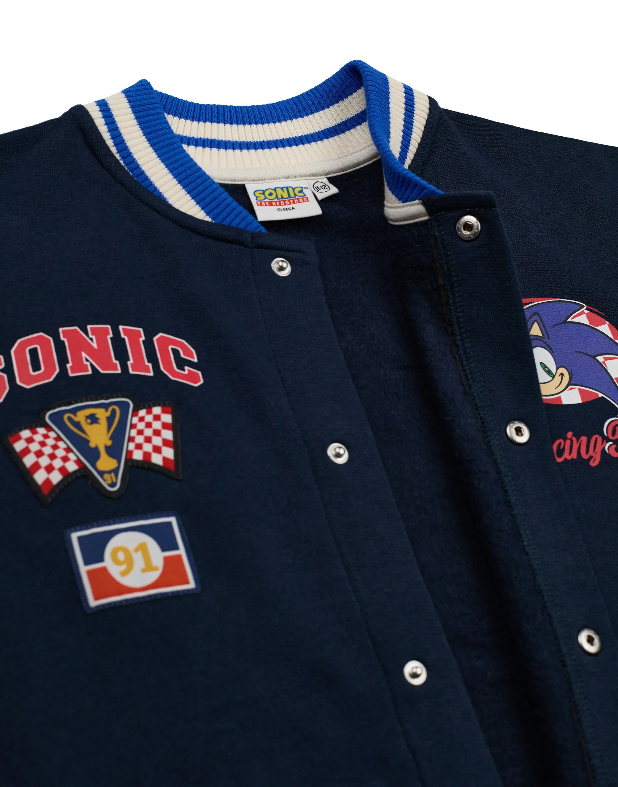 Sonic the Hedgehog Racing Team Boys Blue Bomber Jacket