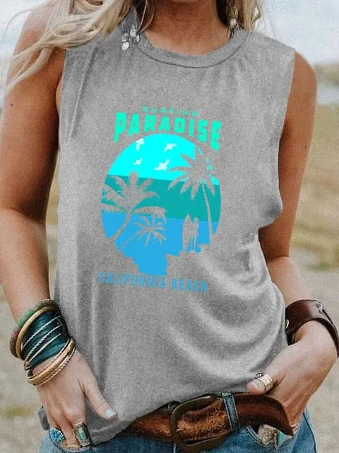 Surfing Vintage Graphic Tank Top