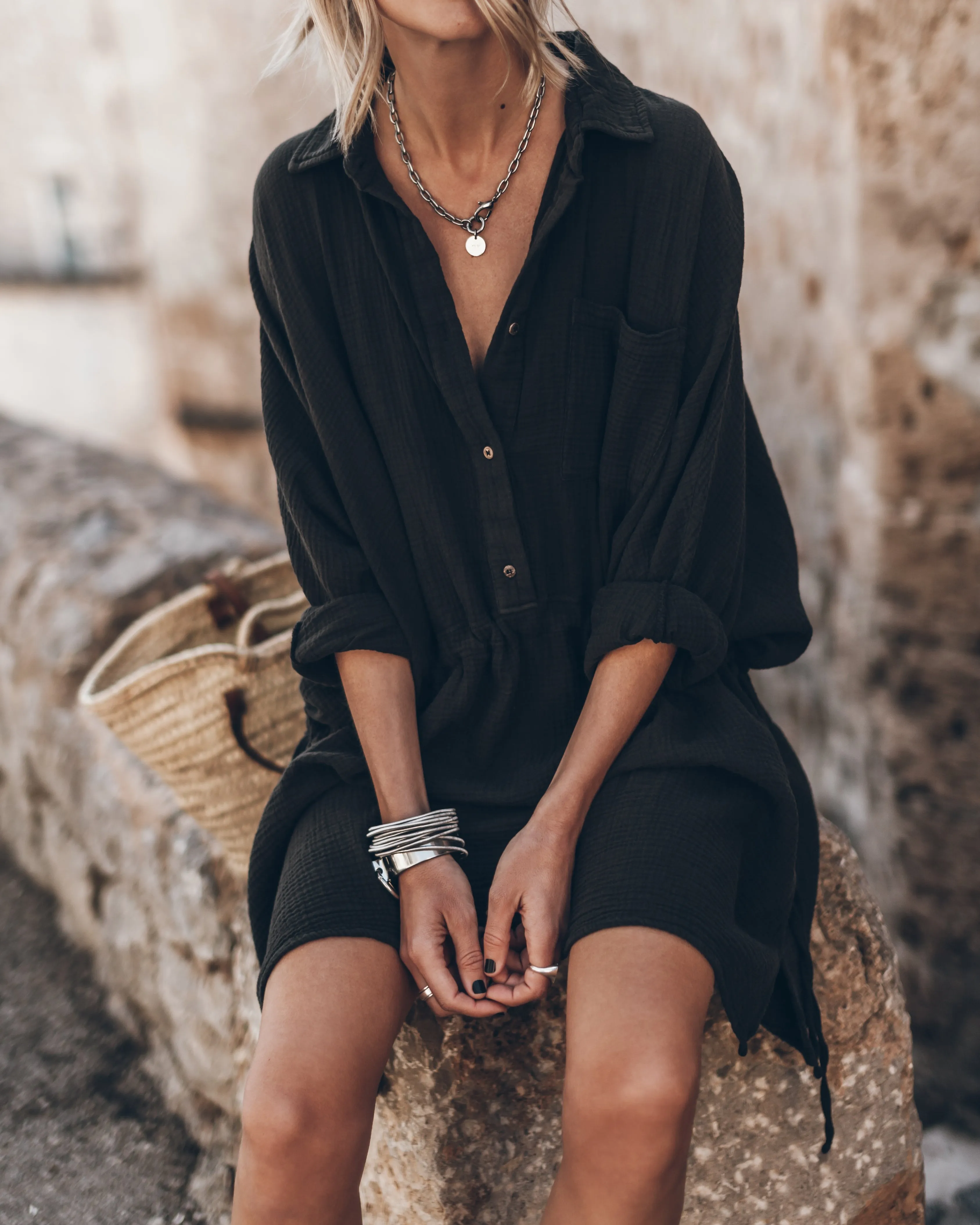 The Black Original Shirt Dress