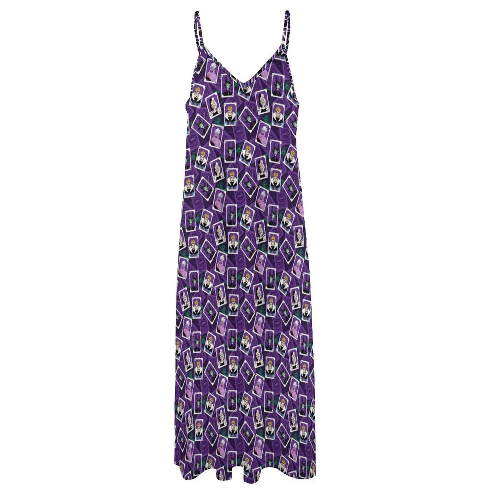 Villains Cards Women's Summer Slip Long Dress