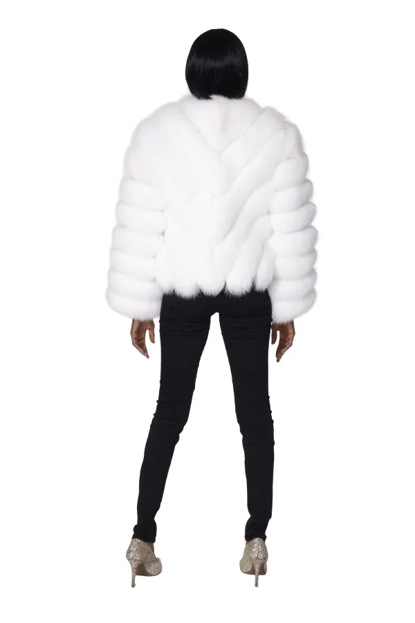 White Fox Bomber Jacket