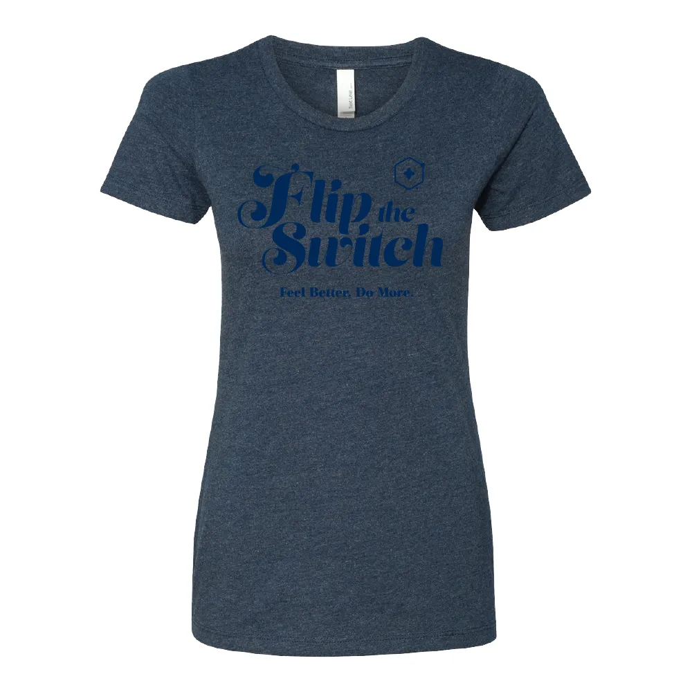 Women's FTS Fancy Text Navy Tee