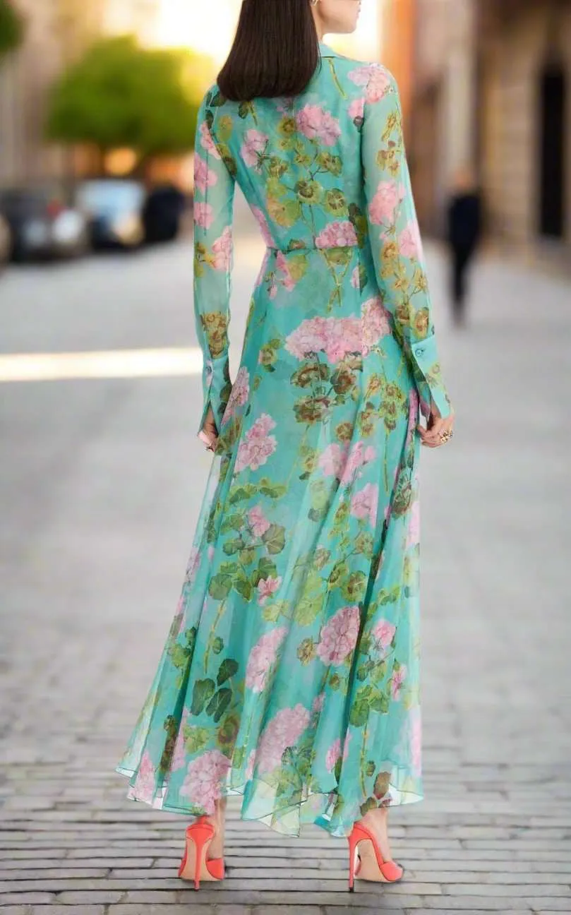 Women's Romantic Long Shirt Dress