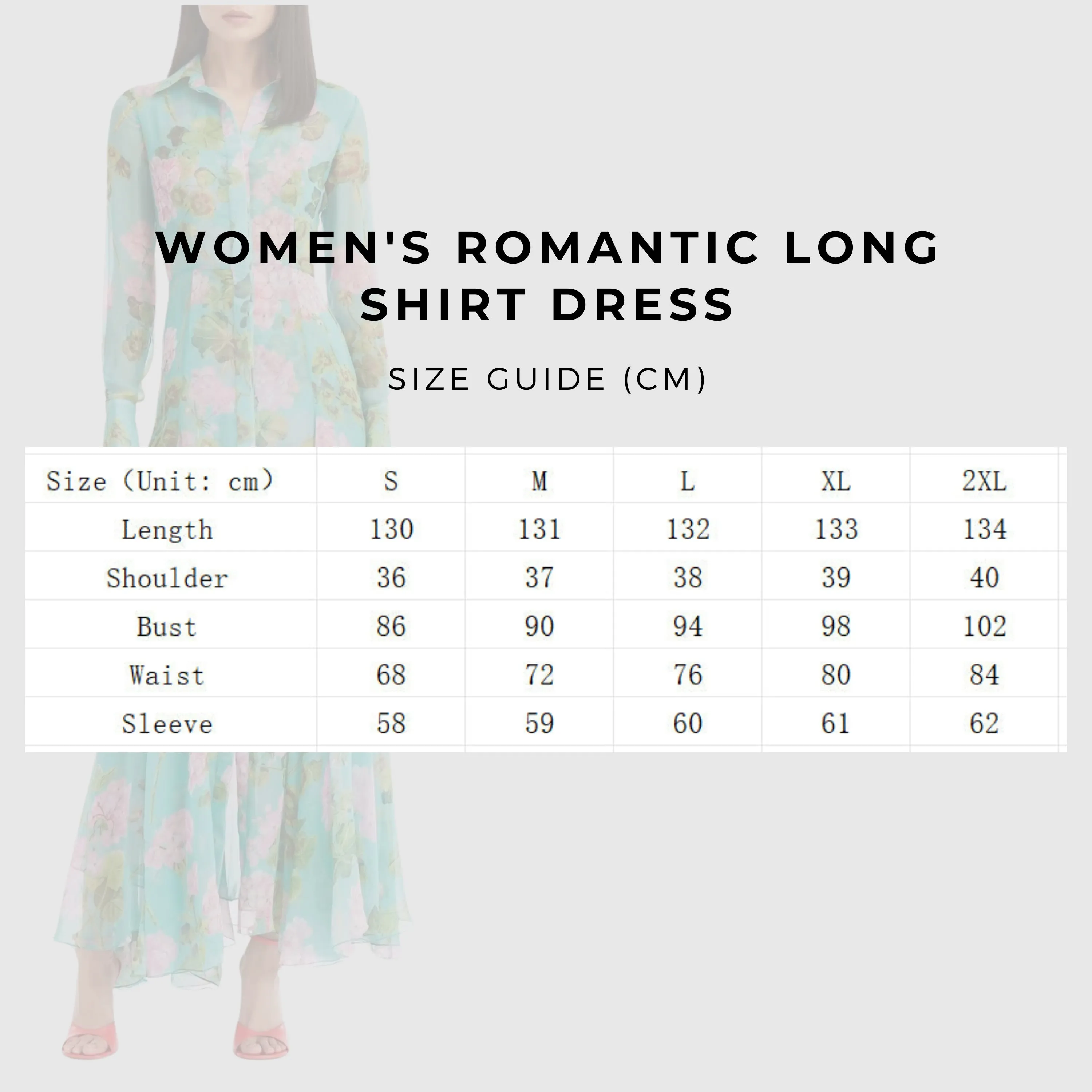 Women's Romantic Long Shirt Dress